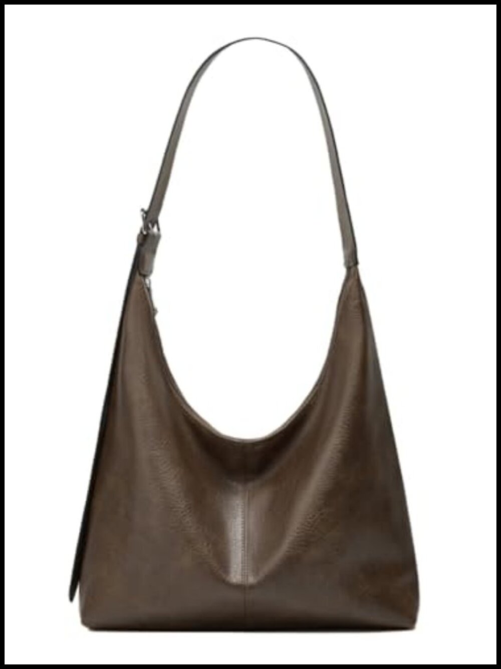 Slouchy Tote Bag Vegan Leather Hobo Shoulder Crossbody Purse